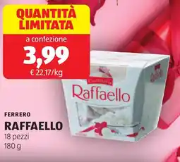 ALDI Ferrero raffaello 18 pezzi offerta