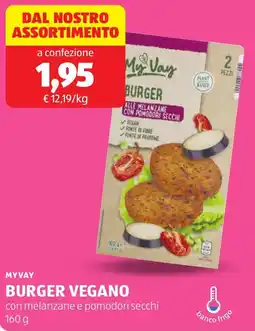ALDI Myvay burger vegano offerta