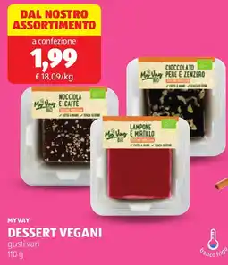 ALDI Myvay dessert vegani offerta