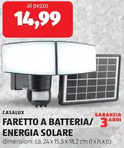 ALDI Casalux faretto a batteria/ energia solare offerta