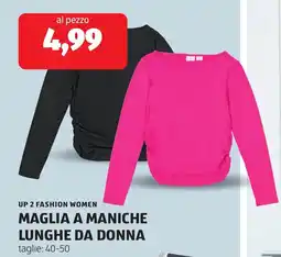 ALDI Up 2 fashion women maglia a maniche lunghe da donna offerta