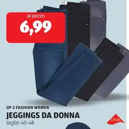 ALDI Up 2 fashion women jeggings da donna offerta