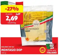 ALDI Regione che vai montasio DOP offerta