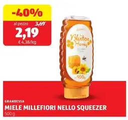 ALDI Grandessa miele millefiori nello squeezer offerta