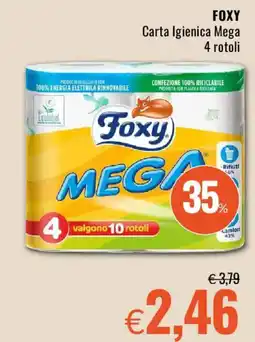Famila FOXY Carta Igienica Mega 4 rotoli offerta