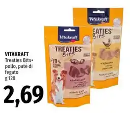 Famila VITAKRAFT Treaties Bits+ pollo, patè di fegato offerta