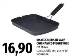 Famila Bistecchiera nevada con manico pieghevole cm 36x24 offerta