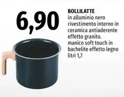 Famila Bollilatte in alluminio nero offerta