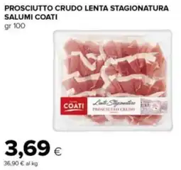 Tigre Amico Salumi coati prosciutto crudo lenta stagionatura salumi COATI offerta