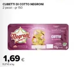 Tigre Amico Cubetti di cotto NEGRONI 2 pezzi offerta