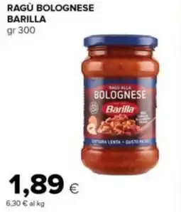Tigre Amico Ragu bolognese BARILLA offerta