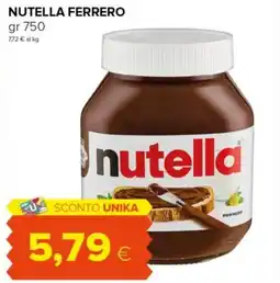 Tigre Amico Nutella ferrero offerta