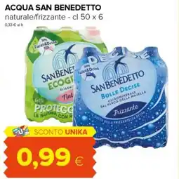Tigre Amico ACQUA SAN BENEDETTO naturale/frizzante offerta