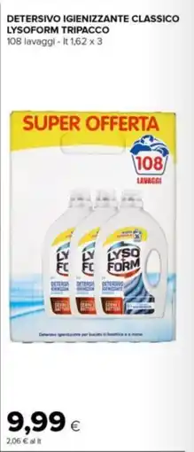 Tigre Amico Detersivo igienizzante classico lysoform tripacco offerta
