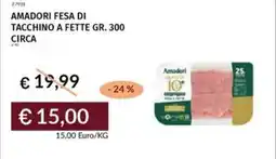 Prezzemolo e Vitale Amadori fesa di tacchino a fette offerta