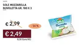 Prezzemolo e Vitale Sole mozzarella nuvoletta offerta