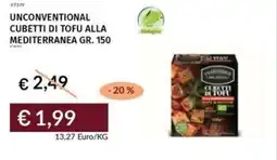 Prezzemolo e Vitale Unconventional cubetti di tofu alla mediterranea offerta