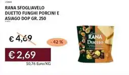 Prezzemolo e Vitale Rana sfogliavelo duetto funghi porcini e asiago dop offerta