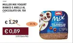 Prezzemolo e Vitale Muller mix yogurt bianco e anelli al cioccolato offerta