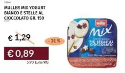 Prezzemolo e Vitale Muller mix yogurt bianco e stelle al cioccolato offerta