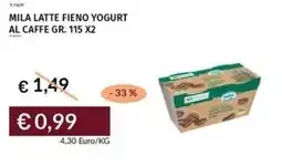 Prezzemolo e Vitale Mila latte fieno yogurt al caffe offerta