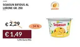 Prezzemolo e Vitale Sojasun bifidus al limone offerta