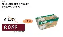 Prezzemolo e Vitale Mila latte fieno yogurt bianco offerta