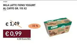 Prezzemolo e Vitale Mila latte fieno yogurt al caffe offerta