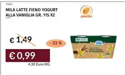 Prezzemolo e Vitale Mila latte fieno yogurt alla vaniglia offerta