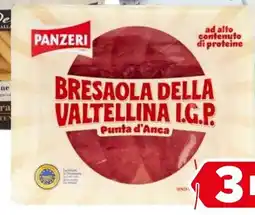 Iperal Bresaola della valtellina igp PANZERI offerta