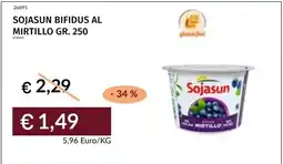 Prezzemolo e Vitale Sojasun bifidus al mirtillo offerta