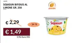 Prezzemolo e Vitale Sojasun bifidus al limone offerta