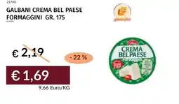 Prezzemolo e Vitale Galbani crema bel paese formaggini offerta