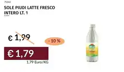 Prezzemolo e Vitale Sole piudi latte fresco intero offerta