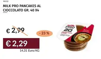 Prezzemolo e Vitale Milk pro pancakes al cioccolato offerta