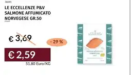 Prezzemolo e Vitale Le eccellenze p&v salmone affumicato norvegese offerta