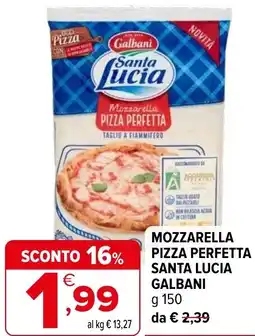 Iperal Mozzarella pizza perfetta santa lucia GALBANI offerta