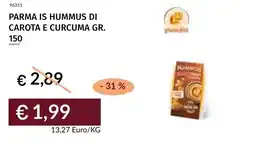 Prezzemolo e Vitale Parma is hummus di carota e curcuma offerta