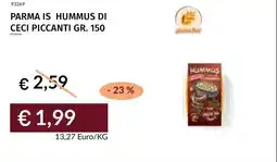 Prezzemolo e Vitale Parma is hummus di ceci piccanti offerta