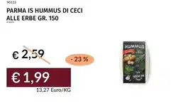 Prezzemolo e Vitale Parma is hummus di ceci alle erbe offerta