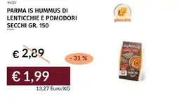 Prezzemolo e Vitale Parma is hummus di lenticchie e pomodori secchi offerta