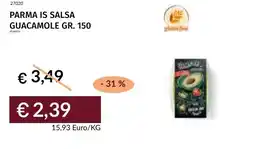 Prezzemolo e Vitale Parma is salsa guacamole offerta