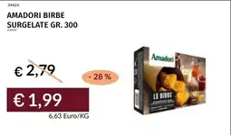 Prezzemolo e Vitale Amadori birbe surgelate offerta