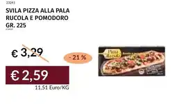 Prezzemolo e Vitale Svila pizza alla pala rucola e pomodoro offerta