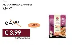 Prezzemolo e Vitale Mulan gyoza gamberi offerta