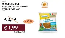 Prezzemolo e Vitale Orogel verduri leggerezza passato di verdure offerta