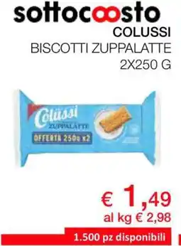 Coop COLUSSI BISCOTTI ZUPPALATTE offerta