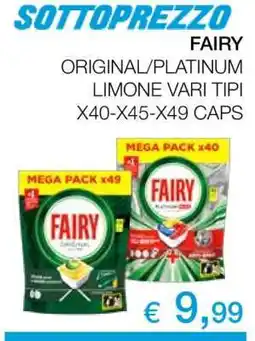 Coop FAIRY ORIGINAL/PLATINUM LIMONE VARI TIPI offerta