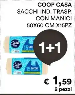 Coop COOP CASA SACCHI IND. TRASP. CON MANICI offerta