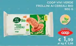 Coop COOP VIVI VERDE FROLLINI AI CEREALI BIO 500 G offerta